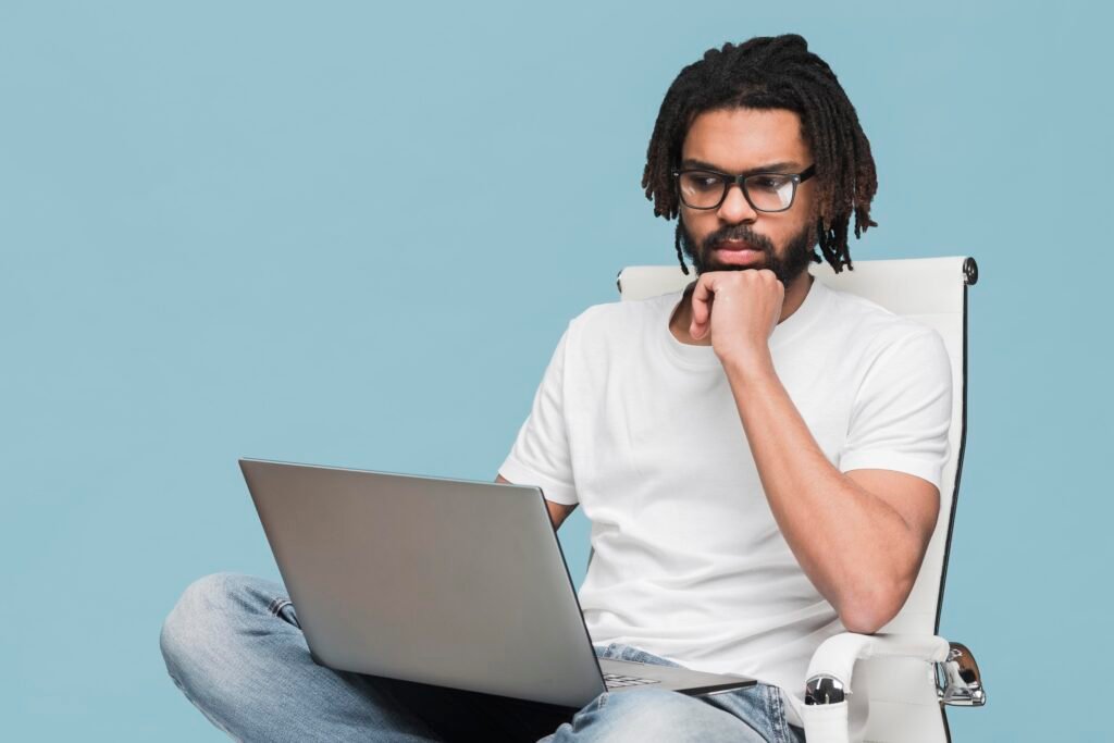 Traveler avoiding pitfalls by using our award flight booking tips.