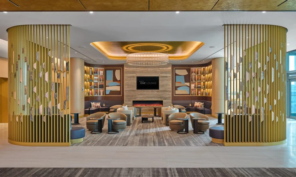 The Best Airport Lounges in the USA in 2025 32 delta one jfk fireplace lounge