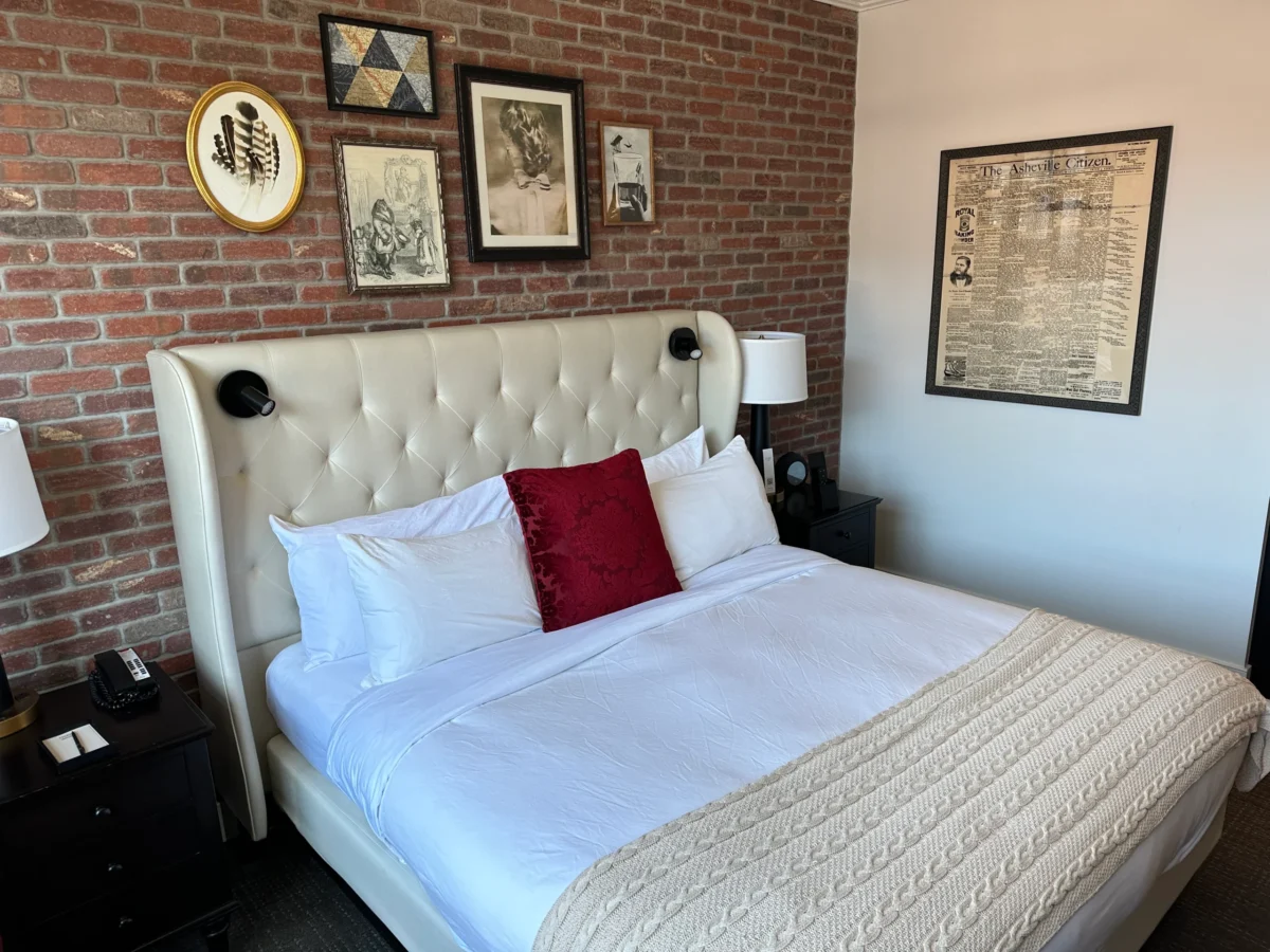 The Foundry Hotel Asheville Review: Historic Charm Meets Modern Luxury 13 the foundry hotel asheville bed 2