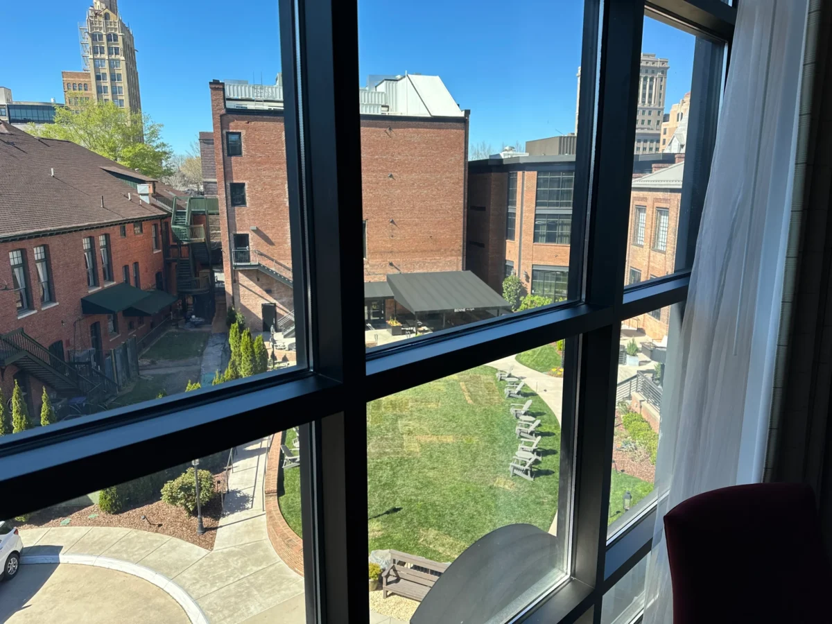 The Foundry Hotel Asheville Review: Historic Charm Meets Modern Luxury 12 the foundry hotel asheville courtyard view