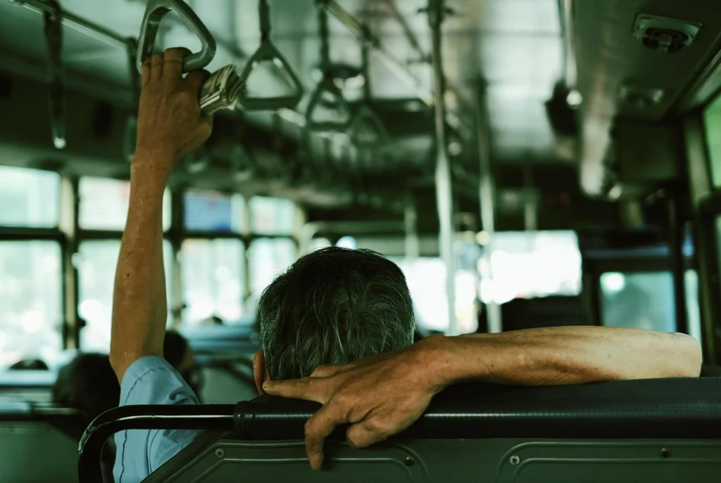 Mindful Travel: How to Explore the World Without Leaving Yourself Behind 11 mindful travel man on a bus